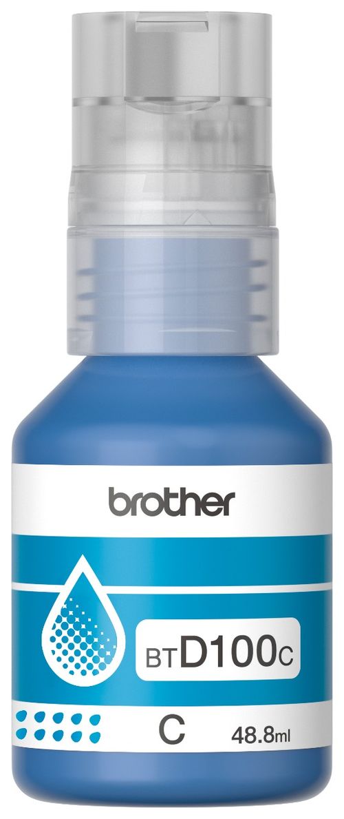 Botella De Tinta Brother Btd100c 5000 Pag