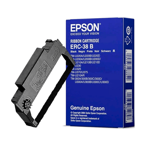 Cinta Negra Epson Tm-U200, Tm-U300, Tm-U325, Tm-U375 - Erc-38B - 1000174