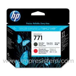 Ce017a Cabezal 771 Negro Mate Y Rojo  Z6