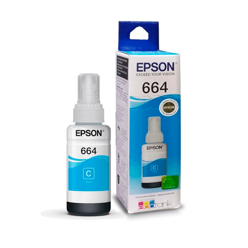 Botella De Tinta Cyan Epson  T664220-Al - 1021739