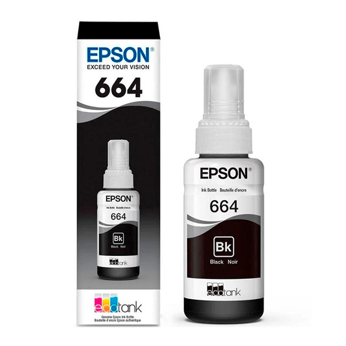 Botella De Tinta Negra Epson T664120-Al - 1021742