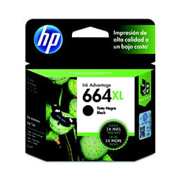 F6v31al Tinta 664Xl Negra Hp