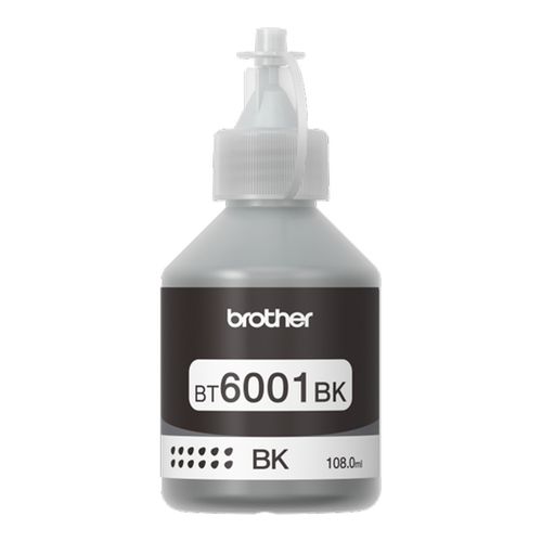 Botella De Tinta Brother Negro Bt6001bk