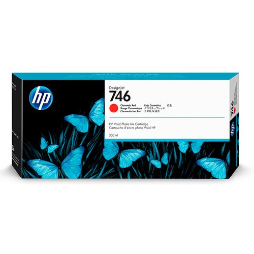 P2v81a Hp Dj 746 De 300 Ml Rojo Cromatic