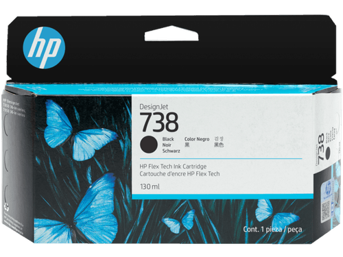 Hp 738 130-Ml Black Designjet Ink Cartridge