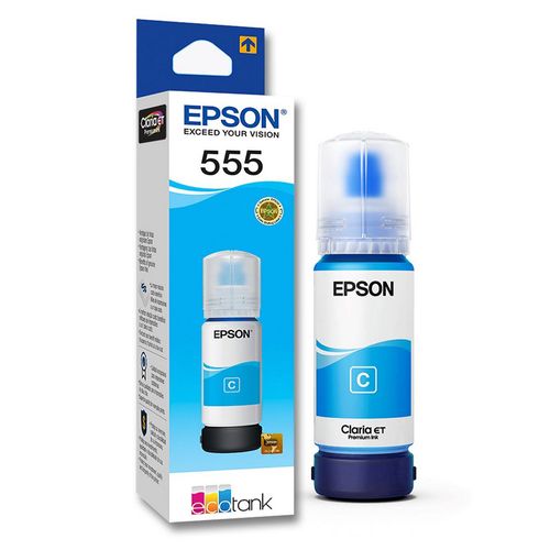 Botella De Tinta Cyan Epson Pigmentada L8180 T555220-Al - 1053029