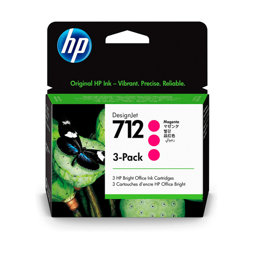 3Ed78a Kit 3Cartuchos Tinta Magent Hp712