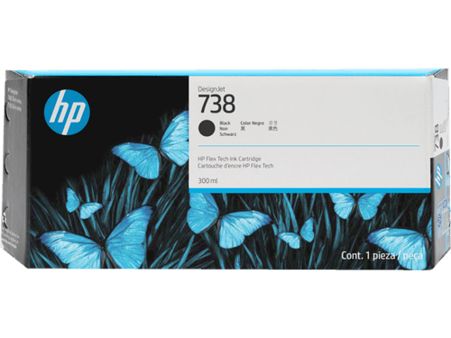 Hp 738 300-Ml Black Designjet Ink Cartridge